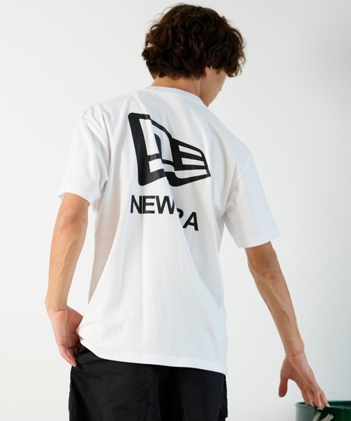NEW ERA(ニューエラ)の「NEW ERA/ニューエラ 半袖Tシャツ バックプリント 14121828/14121829(Tシャツ/カットソー・メンズ・ブラック/ホワイト・M/L/XL/2XL)」の5枚目の写真