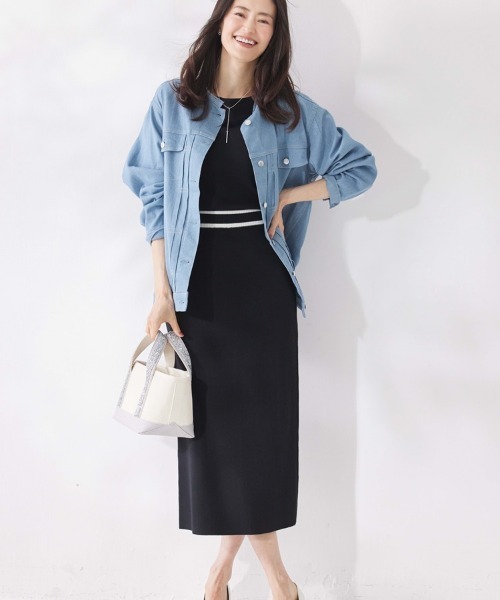 M.deux（エムドゥ）の「◎ストレッチデニムジャケット◎（デニムジャケット・レディース・オフホワイト/サックスブルー・MEDIUM）」の15枚目の写真