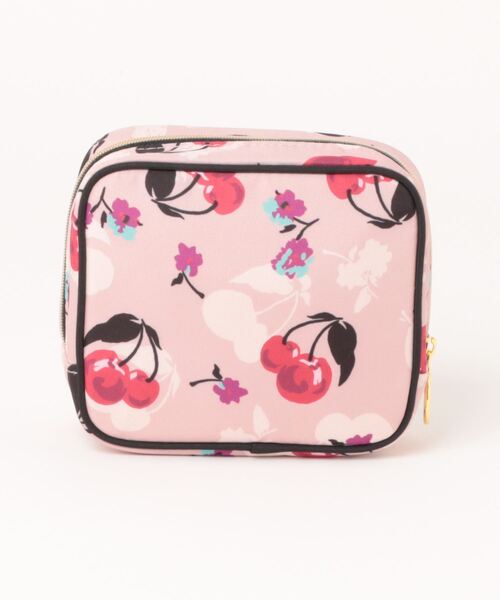 ANNA SUI（アナスイ）の「チェリー柄スクエアポーチ（ポーチ・レディース・ベージュ・FREE）」の2枚目の写真