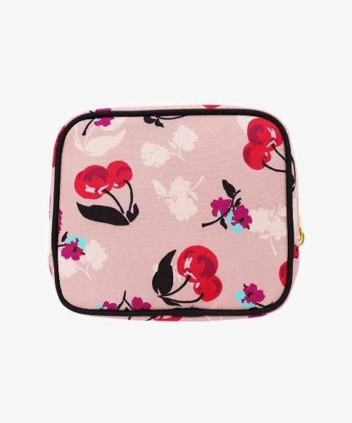 ANNA SUI（アナスイ）の「チェリー柄スクエアポーチ（ポーチ・レディース・ベージュ・FREE）」の6枚目の写真