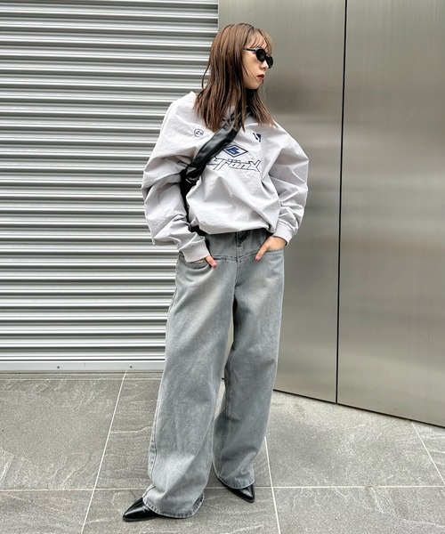 WHO'S WHO gallery(フーズフーギャラリー)の「【KOOKY'N/クーキー】BRONX3ロゴナイロンゲームシャツ(Tシャツ/カットソー・メンズ・ライトグレー/グレー/アイボリー/ブラック・FREE)」の21枚目の写真