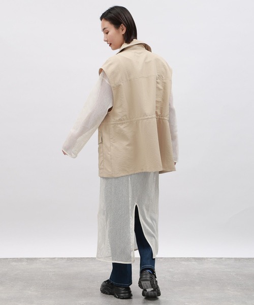 LAKOLE（ラコレ）の「メッシュワンピース長袖 / 106446（ワンピース・レディース・ブラウン/ブラック/オフホワイト・SMALL/MEDIUM）」の6枚目の写真