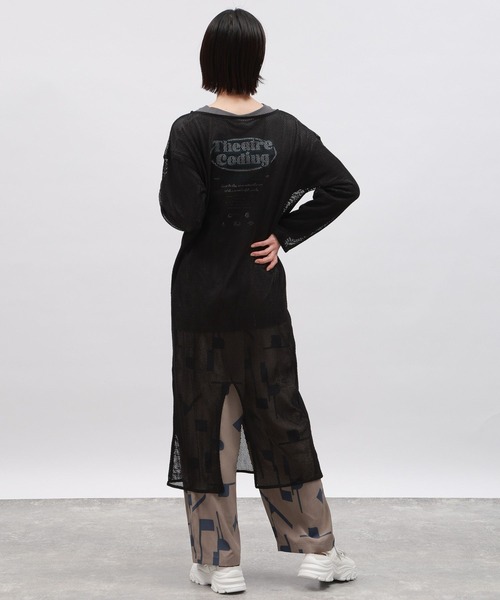 LAKOLE（ラコレ）の「メッシュワンピース長袖 / 106446（ワンピース・レディース・ブラウン/ブラック/オフホワイト・SMALL/MEDIUM）」の11枚目の写真