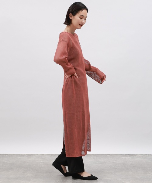 LAKOLE（ラコレ）の「メッシュワンピース長袖 / 106446（ワンピース・レディース・ブラウン/ブラック/オフホワイト・SMALL/MEDIUM）」の12枚目の写真