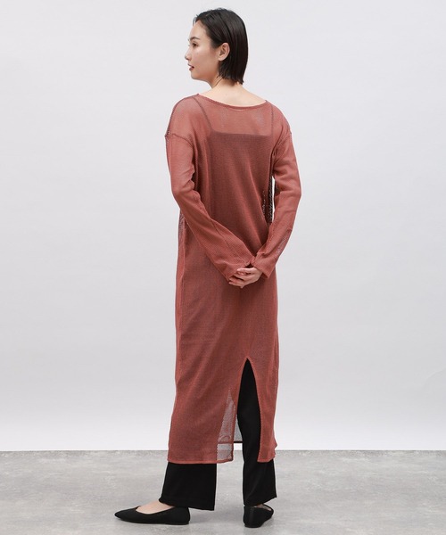 LAKOLE（ラコレ）の「メッシュワンピース長袖 / 106446（ワンピース・レディース・ブラウン/ブラック/オフホワイト・SMALL/MEDIUM）」の13枚目の写真