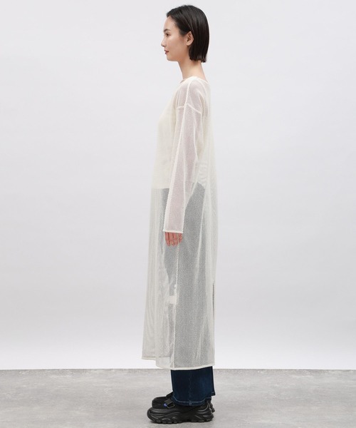 LAKOLE（ラコレ）の「メッシュワンピース長袖 / 106446（ワンピース・レディース・ブラウン/ブラック/オフホワイト・SMALL/MEDIUM）」の15枚目の写真