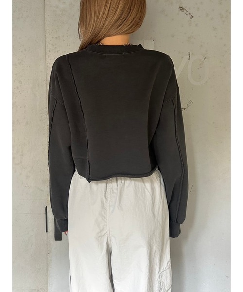 EGOIST(エゴイスト)の「切替ダメージスウェットトップス(スウェット・レディース・ブルー/ブラック/アイボリー・FREE)」の12枚目の写真