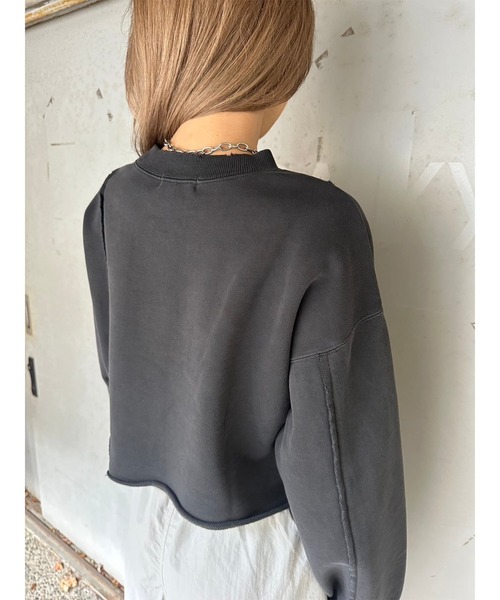 EGOIST(エゴイスト)の「切替ダメージスウェットトップス(スウェット・レディース・ブルー/ブラック/アイボリー・FREE)」の15枚目の写真