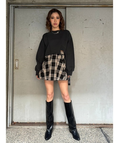 EGOIST(エゴイスト)の「切替ダメージスウェットトップス(スウェット・レディース・ブルー/ブラック/アイボリー・FREE)」の16枚目の写真