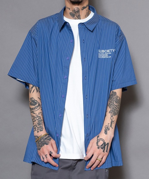 【セール】STRIPE SHIRT(シャツ/ブラウス)|Subciety(サブサエティ)