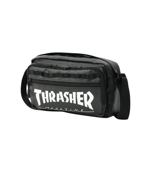 MAISON mou(メゾンムー)の「【THRASHER/スラッシャー】ヨコショルダー(ショルダーバッグ・レディース・ホワイト/ブラック・FREE)」の1枚目の写真