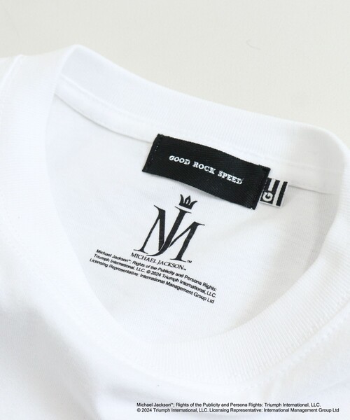 GOOD ROCK SPEED(グッドロックスピード)の「MICHAEL JACKSON PHOTO TEE by GOOD ROCK SPEED(Tシャツ/カットソー・メンズ・ホワイト/スミクロ/ホワイト系その他/ブラック/ブラック系その他・S/M/L)」の20枚目の写真
