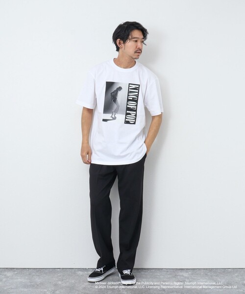 GOOD ROCK SPEED(グッドロックスピード)の「MICHAEL JACKSON PHOTO TEE by GOOD ROCK SPEED(Tシャツ/カットソー・メンズ・ホワイト/スミクロ/ホワイト系その他/ブラック/ブラック系その他・S/M/L)」の16枚目の写真