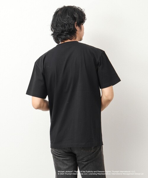 GOOD ROCK SPEED(グッドロックスピード)の「MICHAEL JACKSON PHOTO TEE by GOOD ROCK SPEED(Tシャツ/カットソー・メンズ・ホワイト/スミクロ/ホワイト系その他/ブラック/ブラック系その他・S/M/L)」の6枚目の写真
