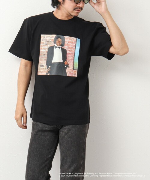 GOOD ROCK SPEED(グッドロックスピード)の「MICHAEL JACKSON PHOTO TEE by GOOD ROCK SPEED(Tシャツ/カットソー・メンズ・ホワイト/スミクロ/ホワイト系その他/ブラック/ブラック系その他・S/M/L)」の7枚目の写真