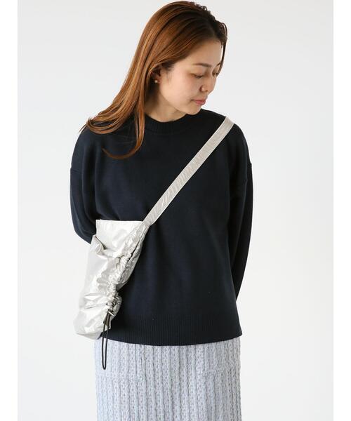 Lugnoncure（ルノンキュール）の「コットンタッチクルーネックニット（ニット/セーター・レディース・ネイビー/ミント/イエロー/グレー/オフホワイト・F）」の16枚目の写真