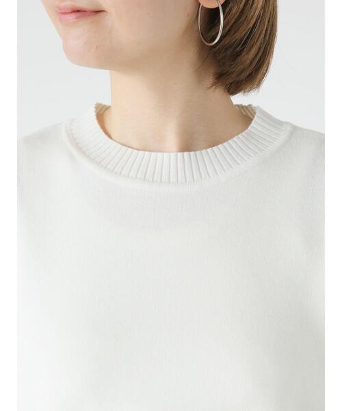 Lugnoncure（ルノンキュール）の「コットンタッチクルーネックニット（ニット/セーター・レディース・ネイビー/ミント/イエロー/グレー/オフホワイト・F）」の22枚目の写真