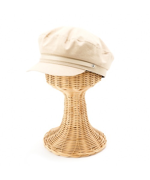 Casselini（キャセリーニ）の「Casselini(キャセリーニ)ポイントレザーキャスケット（キャスケット・レディース・ブラック/ライトベージュ/ホワイト・FREE）」の7枚目の写真