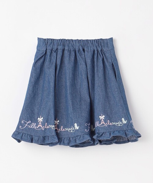 ANY(エニィ)の「裾 ロゴ刺繍 スカパン(その他パンツ・キッズ・ブルー系/ライラック系・130/120/110)」の5枚目の写真