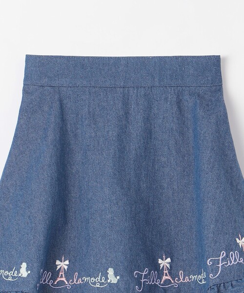ANY(エニィ)の「裾 ロゴ刺繍 スカパン(その他パンツ・キッズ・ブルー系/ライラック系・130/120/110)」の6枚目の写真