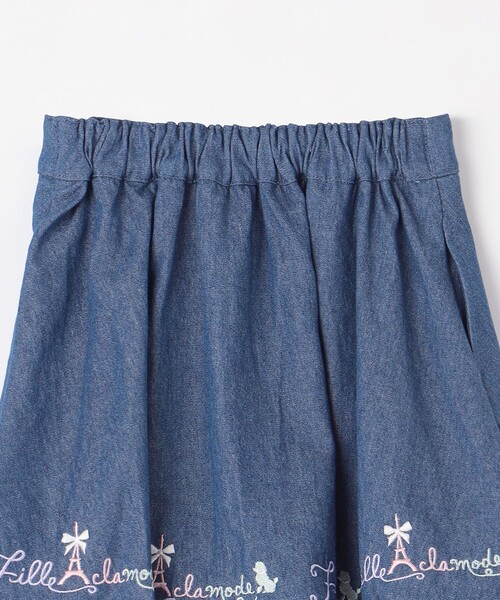 ANY(エニィ)の「裾 ロゴ刺繍 スカパン(その他パンツ・キッズ・ブルー系/ライラック系・130/120/110)」の9枚目の写真