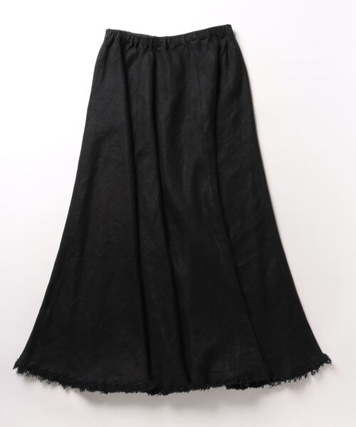 DRESSLAVE(ドレスレイブ)の「linen fringe hem volume skirt(リネンフリンジボリュームスカート)(スカート・レディース・ブラック/ベージュ・38)」の20枚目の写真