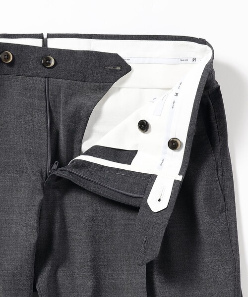 BEAMS F（ビームスエフ）の「PT TORINO × BEAMS F / 別注 TRAVEL 1プリーツ スラックス（スラックス・メンズ・チャコールグレー/ブラック系その他4・50/48/46/44/42/52）」の8枚目の写真