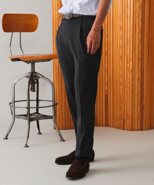 BEAMS F（ビームスエフ）の「PT TORINO × BEAMS F / 別注 TRAVEL 1プリーツ スラックス（スラックス・メンズ・チャコールグレー/ブラック系その他4・50/48/46/44/42/52）」の11枚目の写真