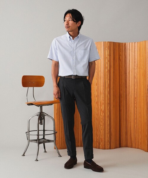 BEAMS F（ビームスエフ）の「PT TORINO × BEAMS F / 別注 TRAVEL 1プリーツ スラックス（スラックス・メンズ・チャコールグレー/ブラック系その他4・50/48/46/44/42/52）」の14枚目の写真