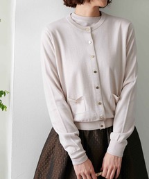 Jines | コンパクトカーディガン エクストラファインウール(カーディガン/ボレロ)