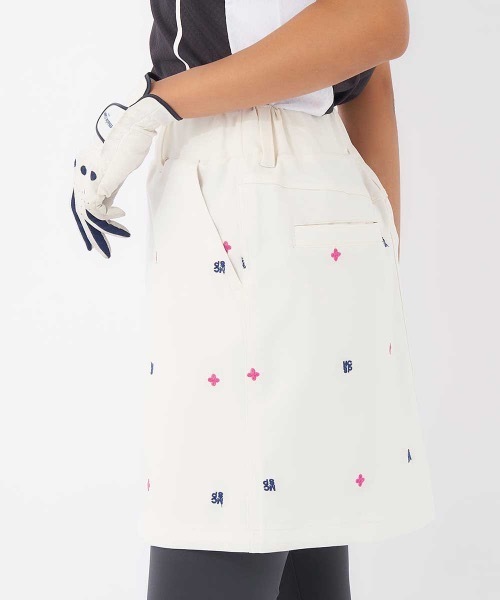 marie claire(マリ・クレール)の「【marie claire/マリ.クレール】レディースレギンス+スカートセット(スカート・レディース・ネイビー/ホワイト/ブラック・XX-LARGE/MEDIUM/X-LARGE/LARGE)」の7枚目の写真