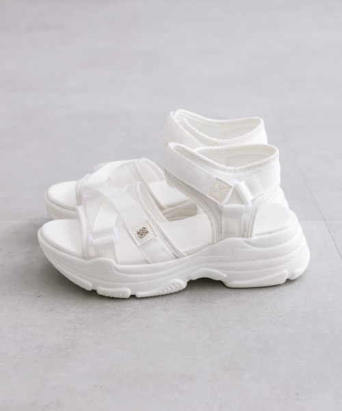 OLIVE des OLIVE（オリーブデオリーブ）の「シアースポーツサンダル　1041130040（サンダル・レディース・ブラック/ホワイト・SMALL/MEDIUM/LARGE）」の5枚目の写真