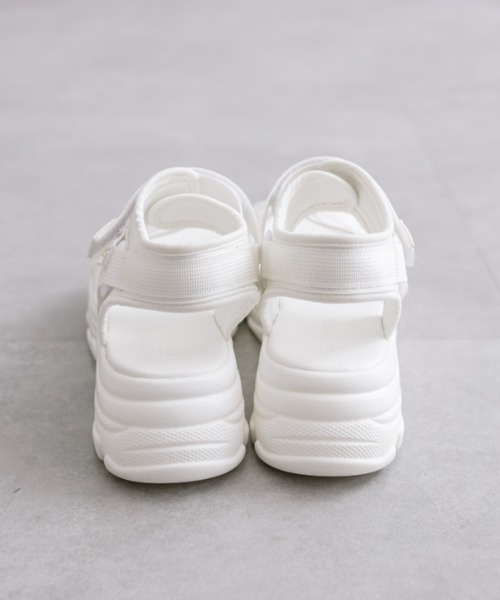 OLIVE des OLIVE（オリーブデオリーブ）の「シアースポーツサンダル　1041130040（サンダル・レディース・ブラック/ホワイト・SMALL/MEDIUM/LARGE）」の6枚目の写真