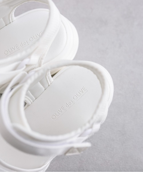 OLIVE des OLIVE（オリーブデオリーブ）の「シアースポーツサンダル　1041130040（サンダル・レディース・ブラック/ホワイト・SMALL/MEDIUM/LARGE）」の11枚目の写真