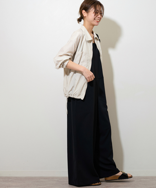 JOURNAL STANDARD relume（ジャーナルスタンダード　レリューム）の「ストーンナイロンシャツブルゾン（ブルゾン・レディース・アイボリー/グレー系その他・FREE）」の8枚目の写真
