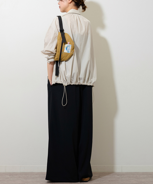 JOURNAL STANDARD relume（ジャーナルスタンダード　レリューム）の「ストーンナイロンシャツブルゾン（ブルゾン・レディース・アイボリー/グレー系その他・FREE）」の6枚目の写真