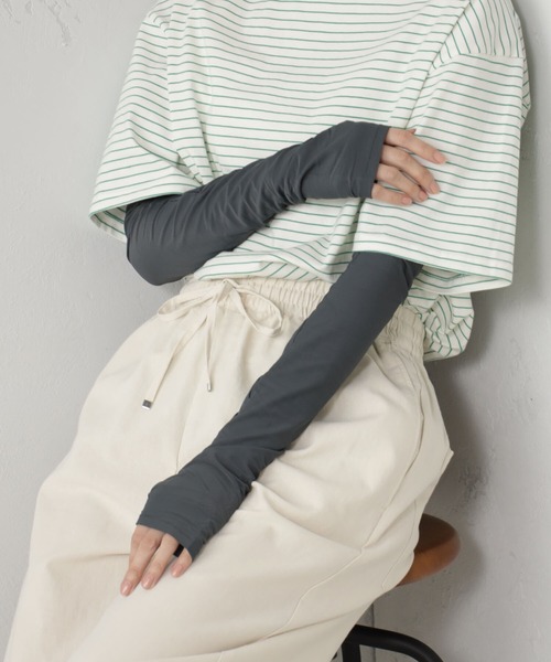 FOUND GOOD（ファウンドグッド）の「メッシュアームカバーL（アームカバー・レディース・グレー系8/グレー系2/ブラック・FREE）」の3枚目の写真