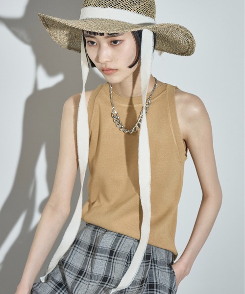 THE YOn（ザヨン）の「リボンアクセントペーパーガルボハット（ハット・レディース・アイボリー/ブラック・FREE）」の15枚目の写真