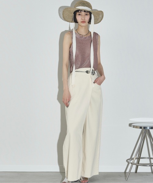 THE YOn（ザヨン）の「リボンアクセントペーパーガルボハット（ハット・レディース・アイボリー/ブラック・FREE）」の20枚目の写真