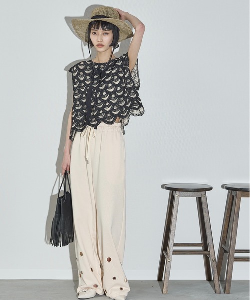 THE YOn（ザヨン）の「リボンアクセントペーパーガルボハット（ハット・レディース・アイボリー/ブラック・FREE）」の11枚目の写真