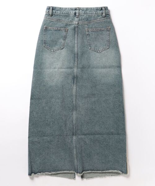 INGNI（イング）の「サイドフリンジデニムロングスカート（デニムスカート・レディース・ブルー系その他/ライトグレー・M）」の3枚目の写真