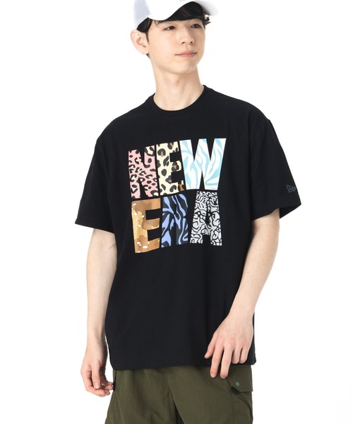 【韓国】ニューエラ■新作*ユニセックス*PALM TREE T-SHIRTS セール】ニューエラ 韓国企画 半袖Tシャツ パターン(Tシャツ