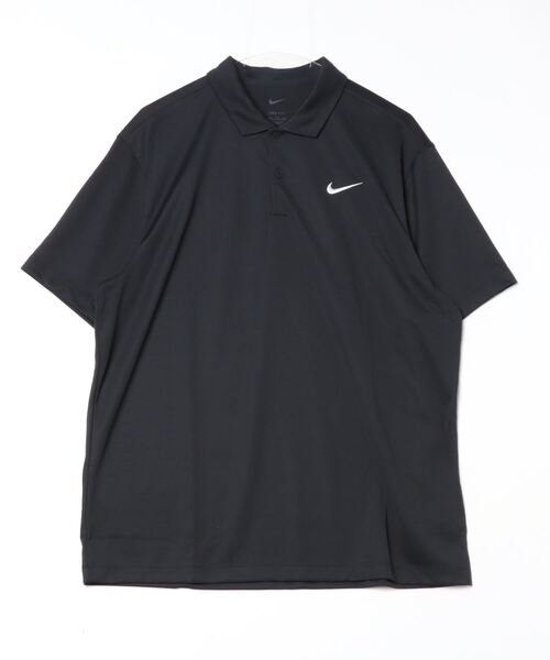 NIKE（ナイキ）の「ナイキ NIKE ナイキコート DF ソリッド S/S ポロ（ポロシャツ・メンズ・ブラック/ホワイト・LL/3L/S/M/L）」の2枚目の写真