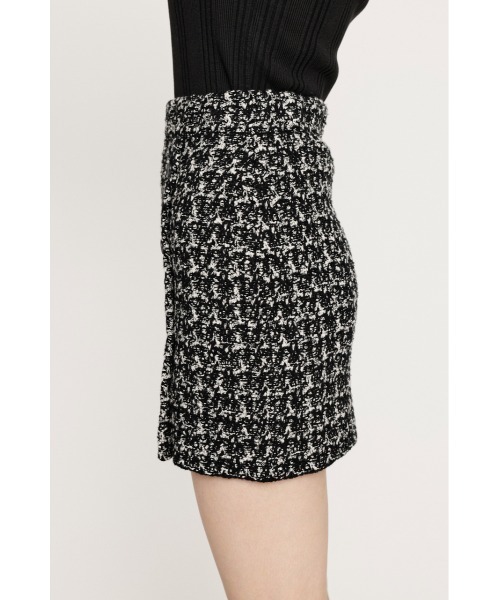 SLY（スライ）の「【限定展開】TWEED KNIT S/SK ツイード ニット ショート スカート（スカート・レディース・ブルー系その他/ブラック系その他2・FREE）」の6枚目の写真