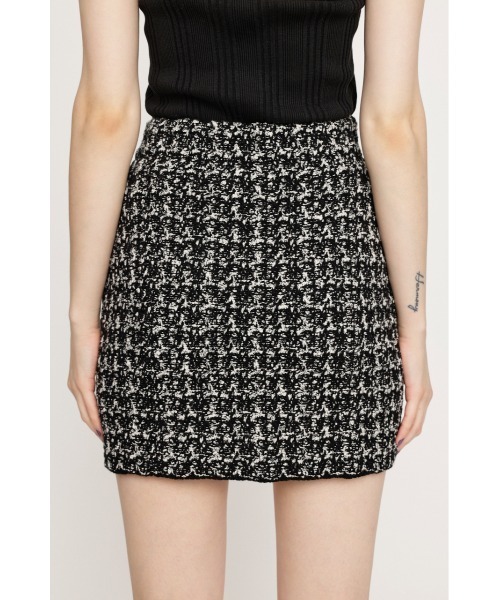 SLY（スライ）の「【限定展開】TWEED KNIT S/SK ツイード ニット ショート スカート（スカート・レディース・ブルー系その他/ブラック系その他2・FREE）」の7枚目の写真