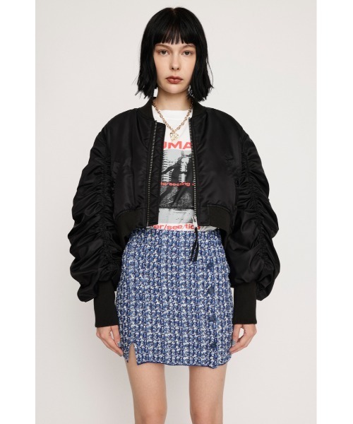 SLY（スライ）の「【限定展開】TWEED KNIT S/SK ツイード ニット ショート スカート（スカート・レディース・ブルー系その他/ブラック系その他2・FREE）」の11枚目の写真