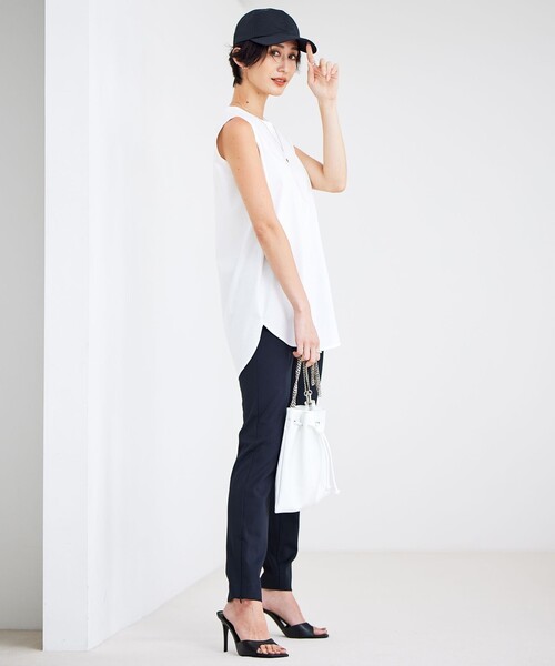【接触冷感・洗える】コンパクトスムース ノースリーブ Tシャツ 接触冷感・洗える】コンパクトスムース ノースリーブTシャツ（T