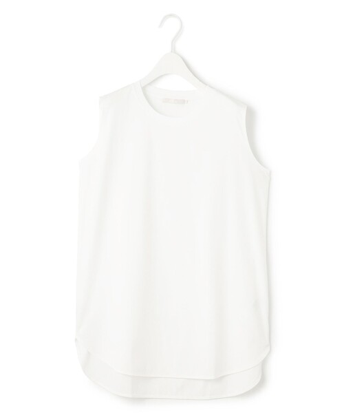接触冷感・洗える】コンパクトスムース ノースリーブTシャツ（T