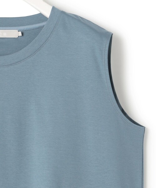 【接触冷感・洗える】コンパクトスムース ノースリーブTシャツ 接触冷感・洗える】コンパクトスムース ノースリーブTシャツ（T