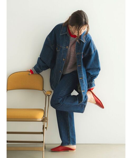 Ungrid（アングリッド）の「スクエアトゥフラットシューズ（ローファー・レディース・レッド/ゴールド/ブラック・L/M/S）」の16枚目の写真